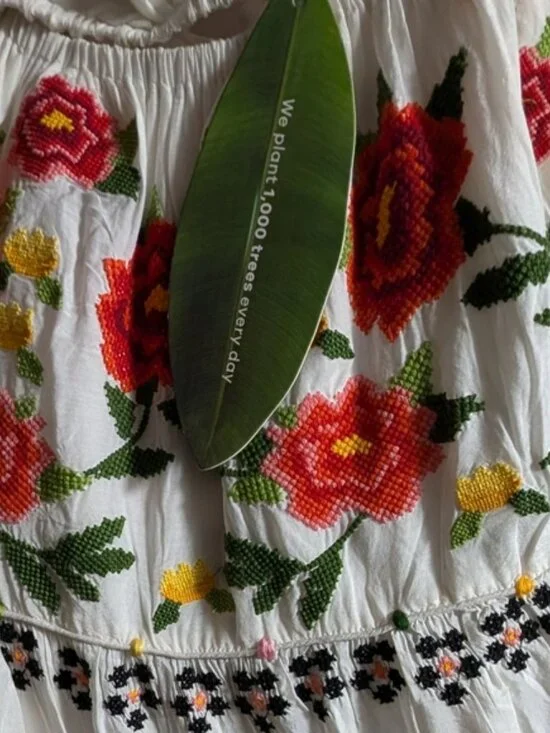 Farm Rio Embroidered Carmina Floral Maxi Dress - Picture 7 of 16